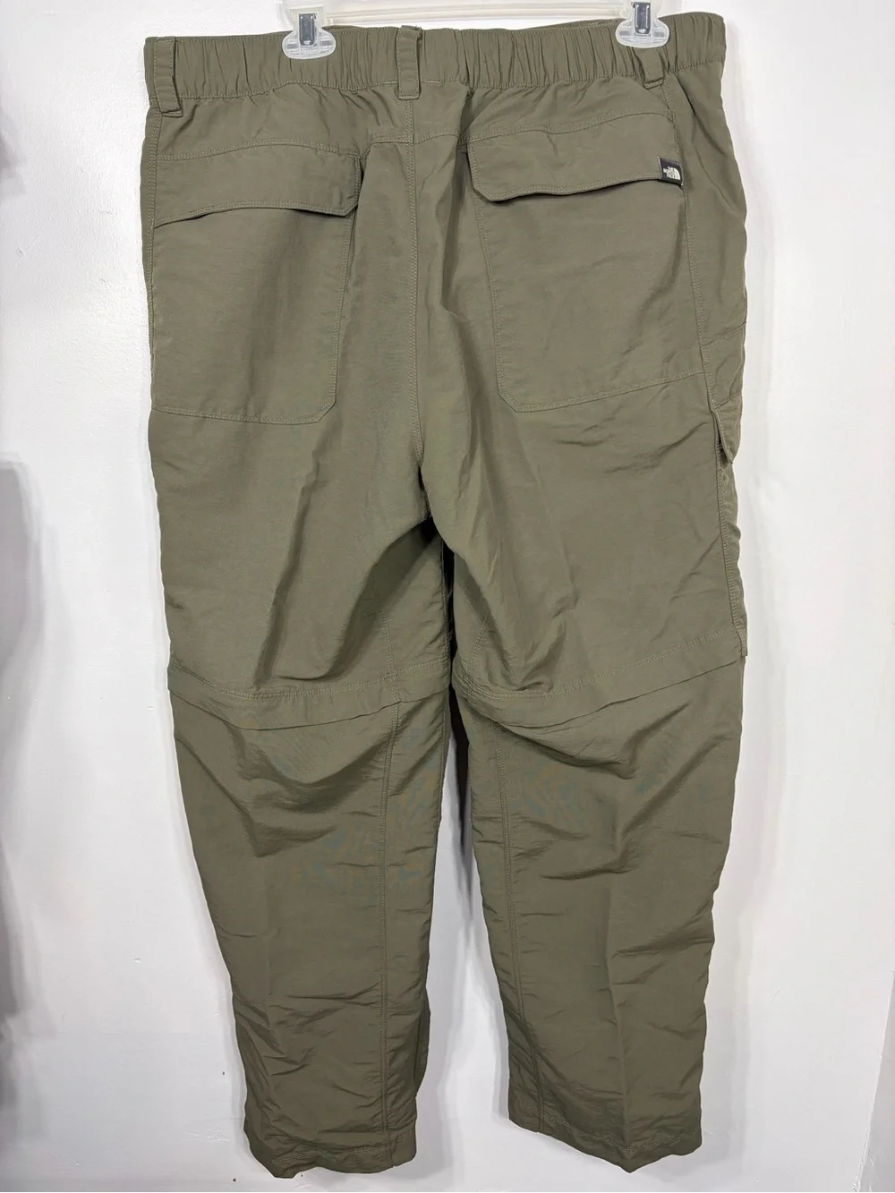 The North Face Men’s Convertible Cargo Hiking Pants Olive Green‎ Zip Off Belted